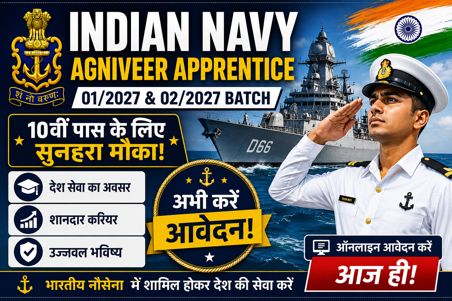 Indian Navy Agniveer Apprentice Recruitment 2026