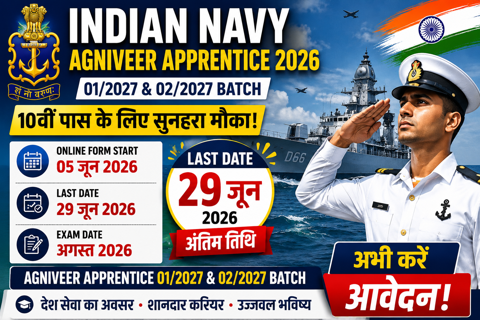 Indian Navy Agniveer Apprentice Recruitment 2026