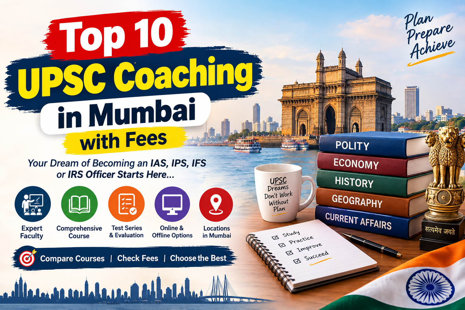 Top 10 UPSC Coaching in Mumbai with Fees 2026): Best IAS Institutes